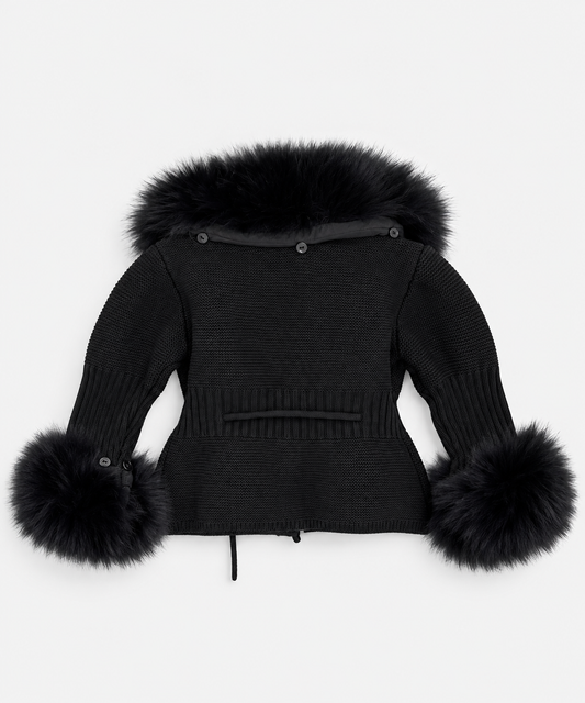 Kimya Fur Cardigan